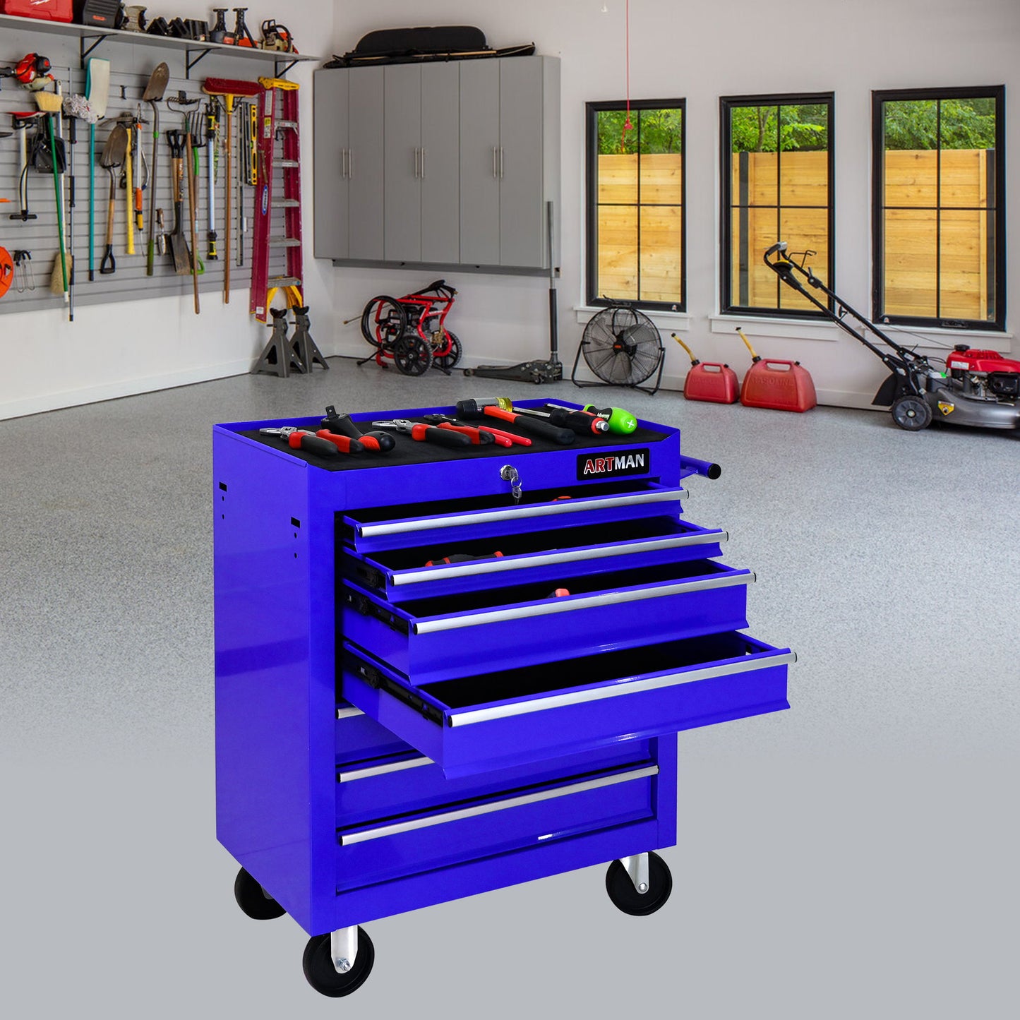 Multifunctional Tool Cart With Wheels And Drawers Daily Nest