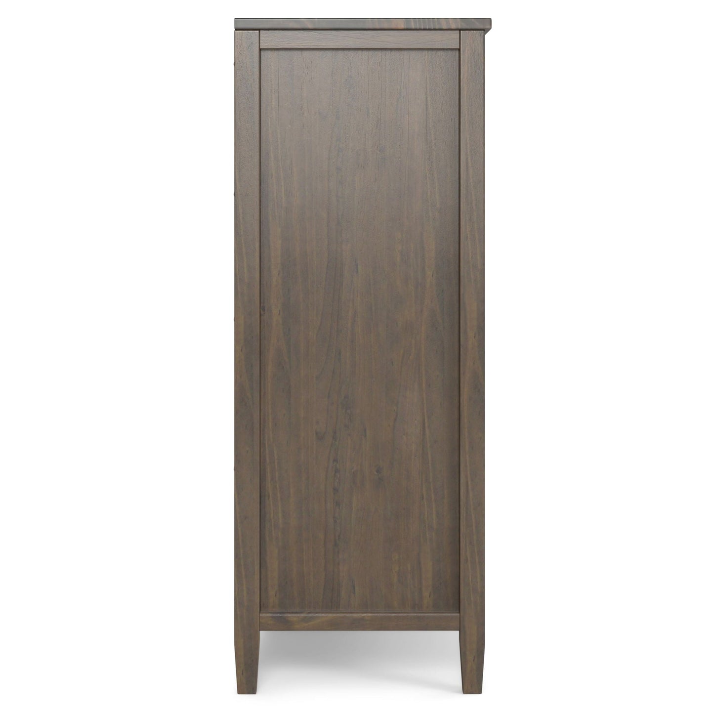 Ela - Medium Storage Cabinet - Smoky Brown Simpli-Home