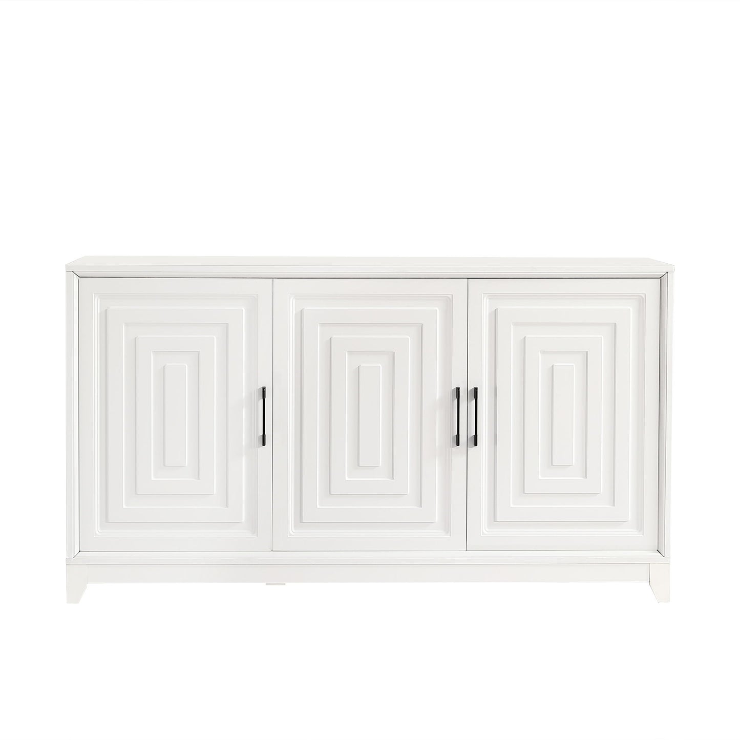 TV Stand For TVs Up To 65", Modern Entertainment Center Media Console Cabinet With 2 Spacious Storage Space, Solid Wood Legs For Living Room Hearth and Haven