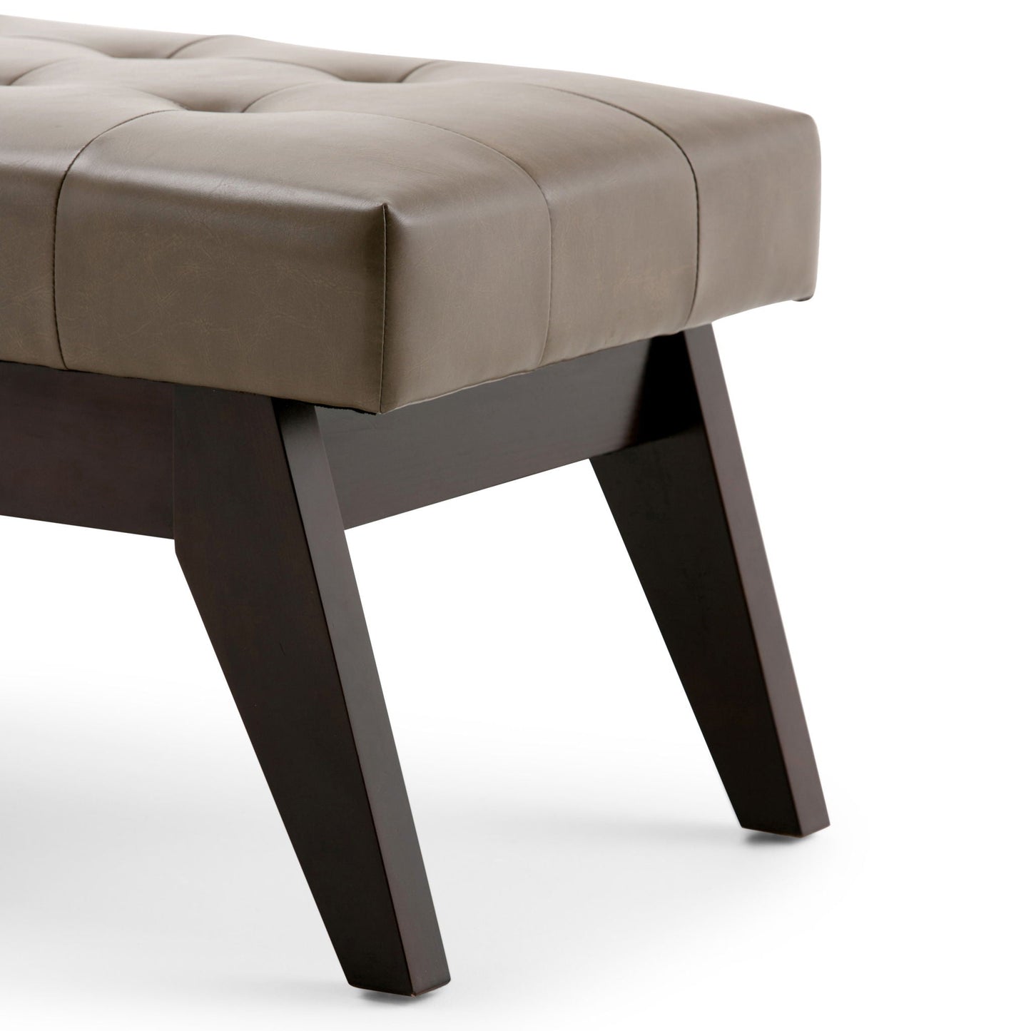 Draper - Upholstered Mid Century Tufted Ottoman Bench Simpli-Home