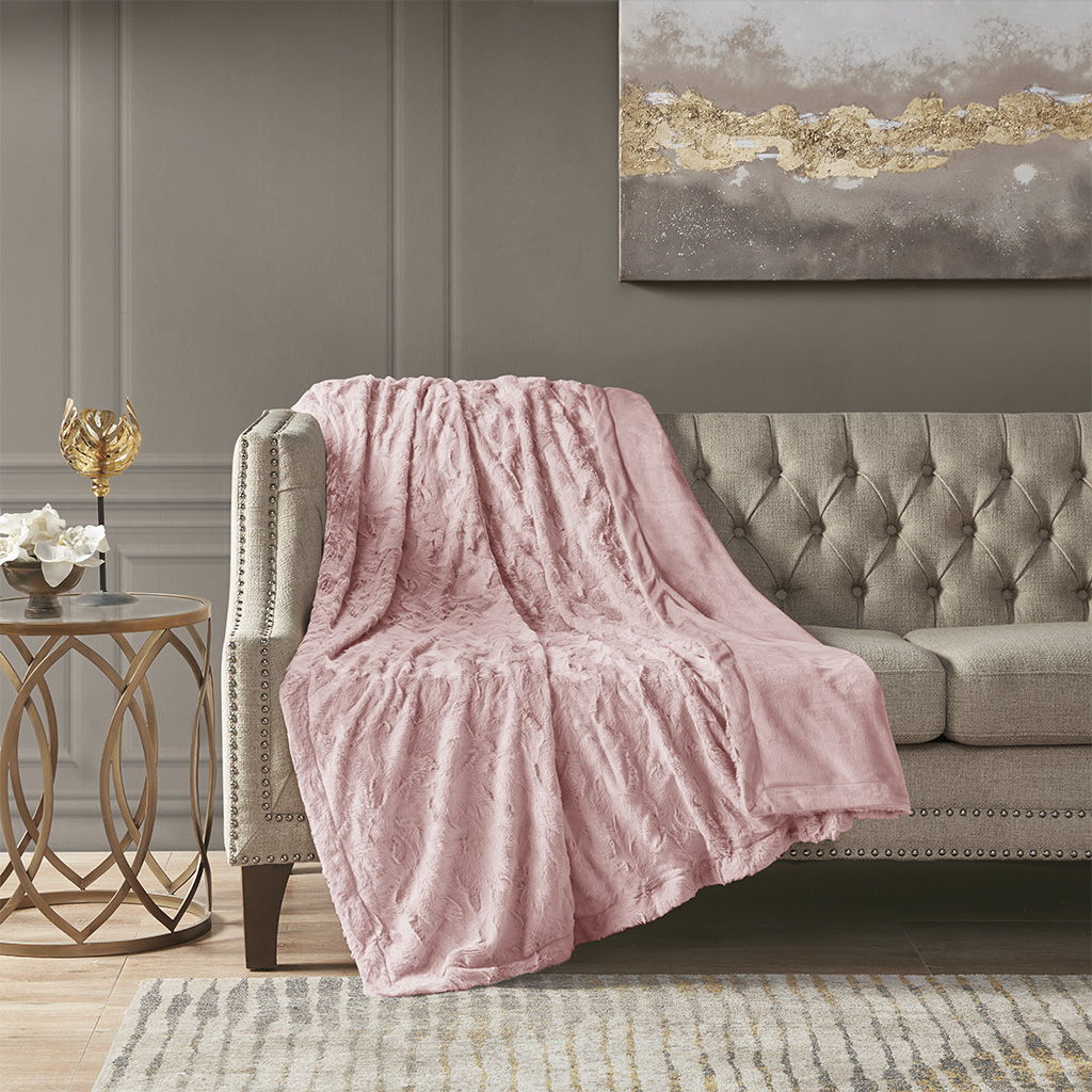 Zuri - Oversized Throw - Blush Madison Park