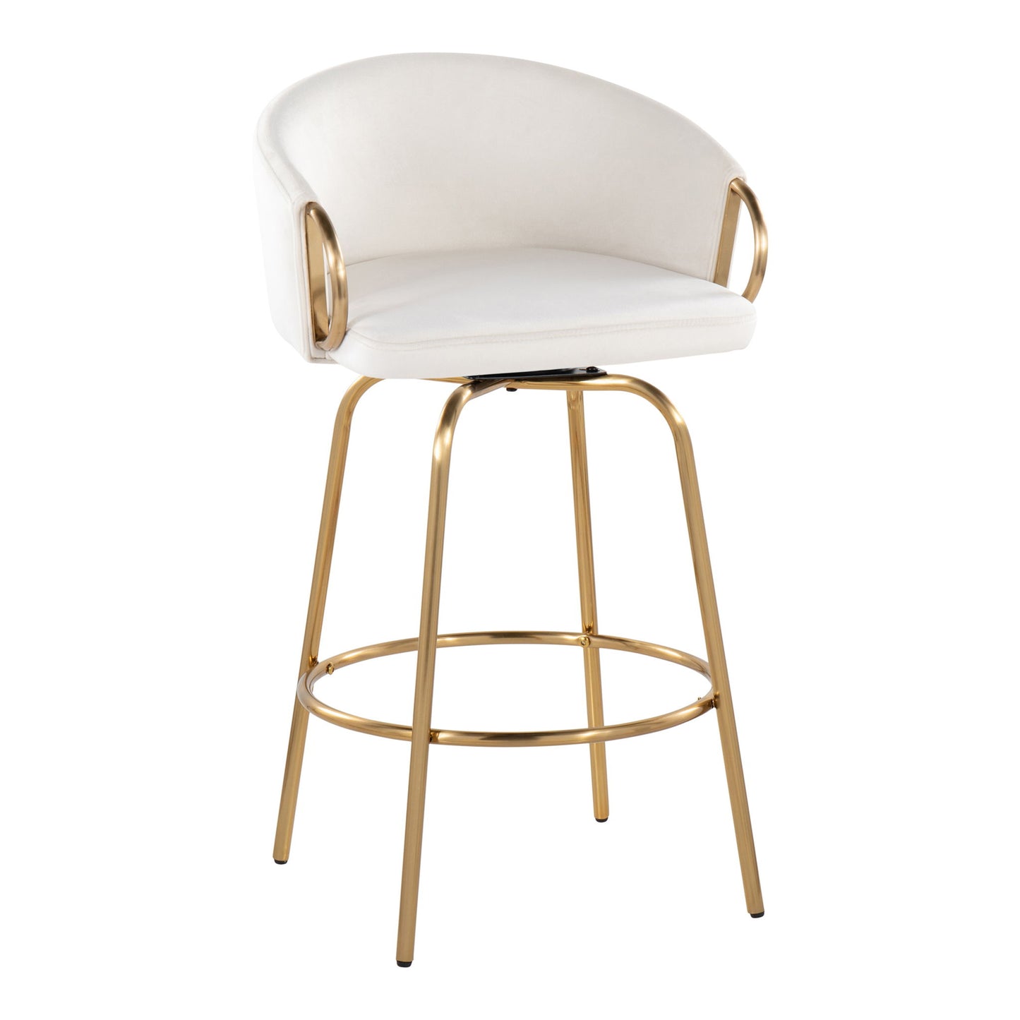 Claire - Contemporary & Glam Counter Stool (Set of 2) Lumi Source