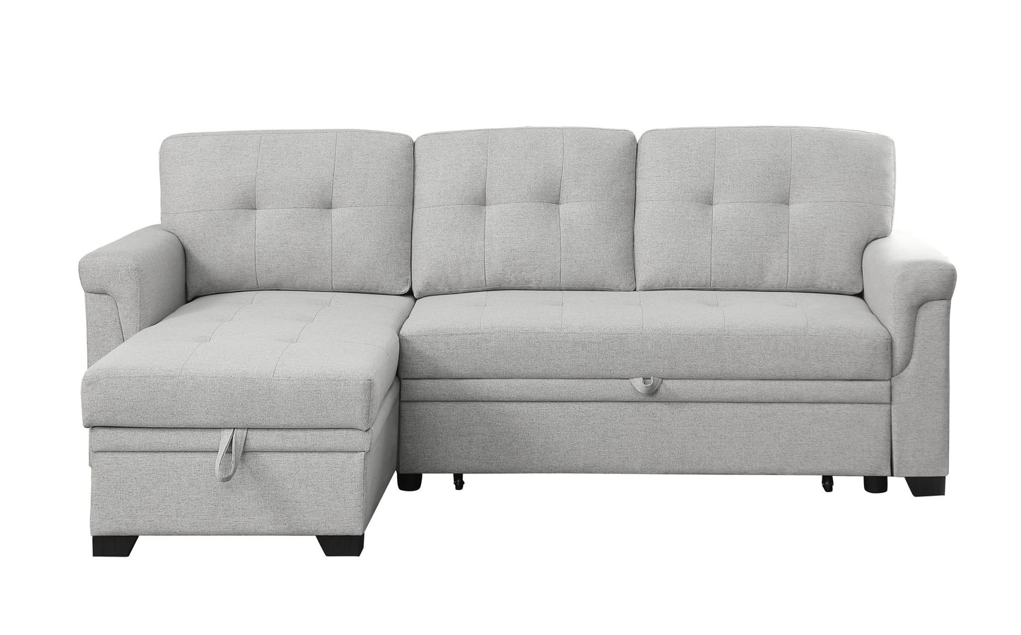Hunter - Reversible Sleeper Sectional Sofa With Storage Chaise Lilola Home