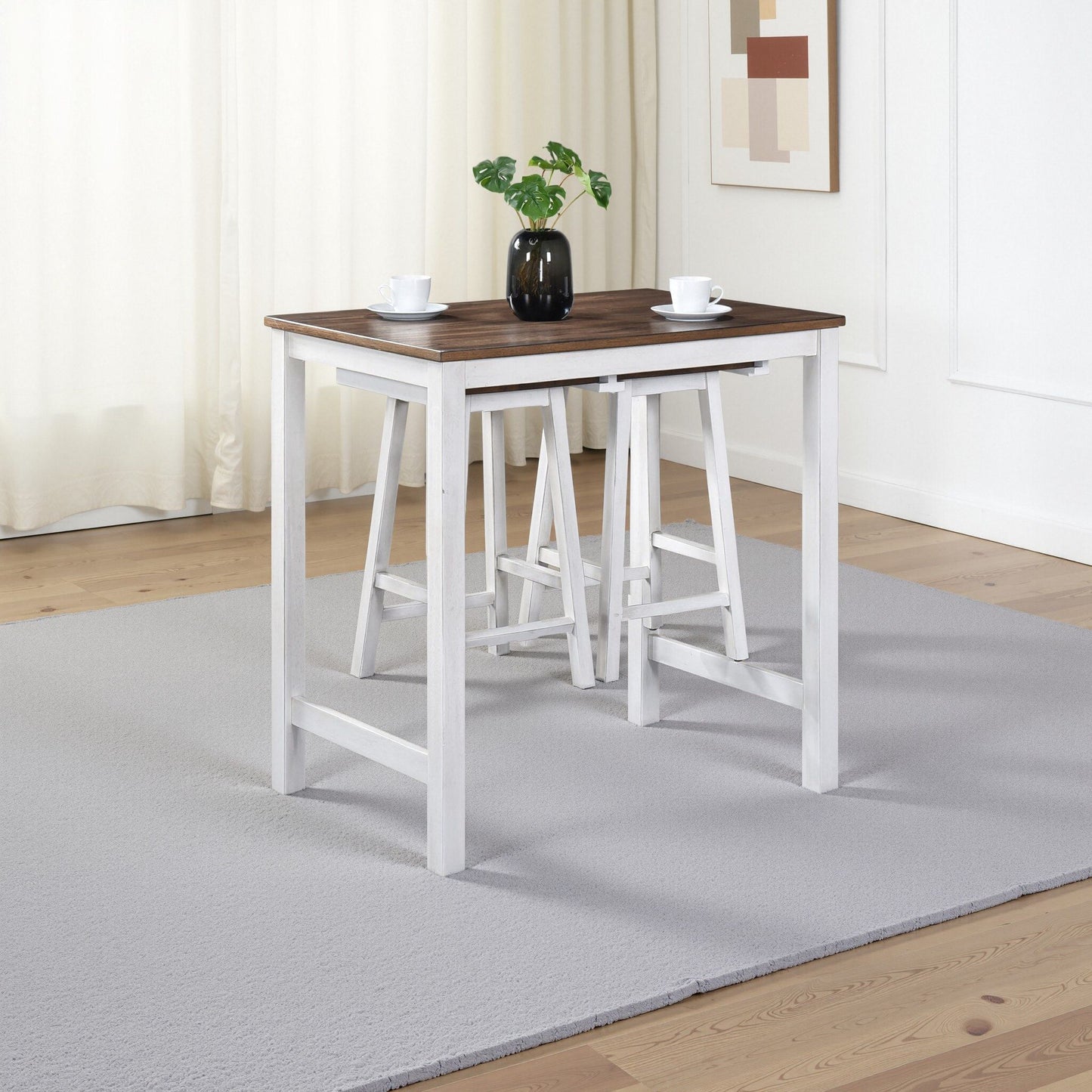 3 Pieces Counter Height Set Home Essentials