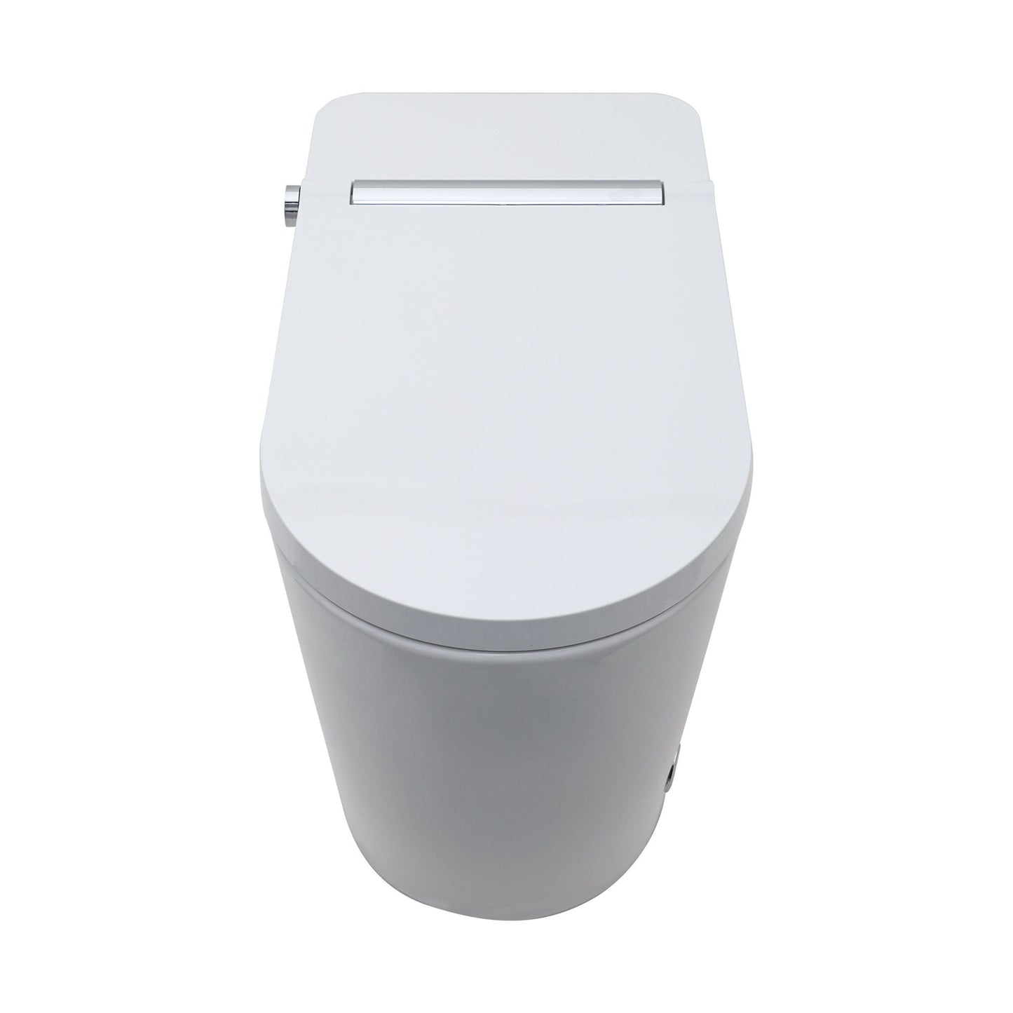 Smart Toilet With Bidet Built In, Auto Open & Close, Elongated Heated Seat, Foot Sensor Flush, LED Display, Warm Water Wash - White Daily Nest