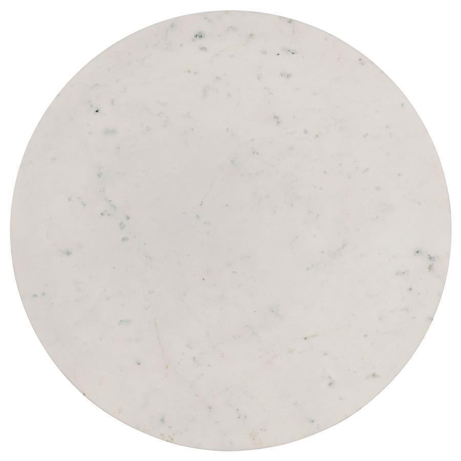 Aldis - Round Marble Top Table Coaster Fine Furniture