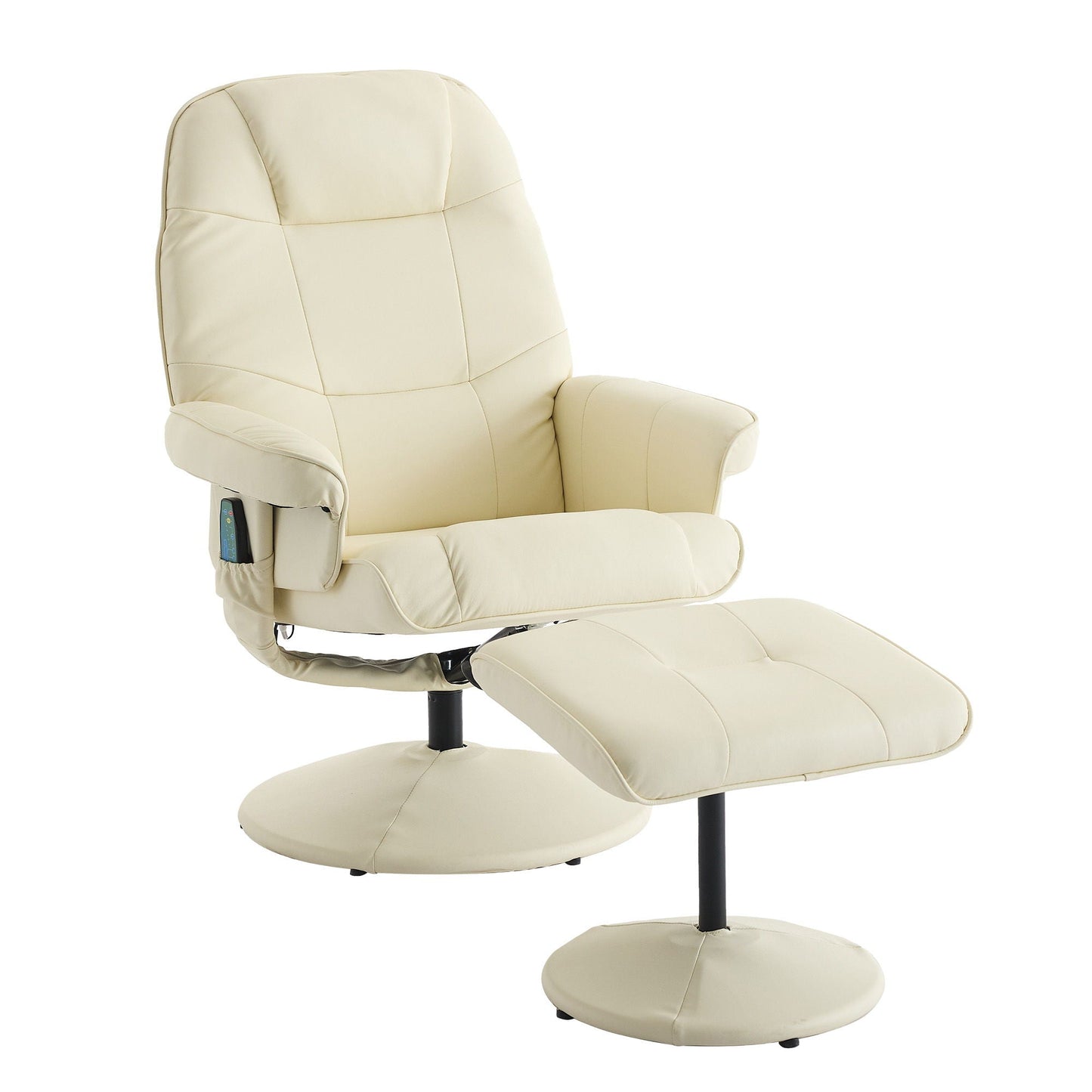 360° Swivel Reclining Chair With Wrapped Base, 5 Point Vibration Massage Home Essentials