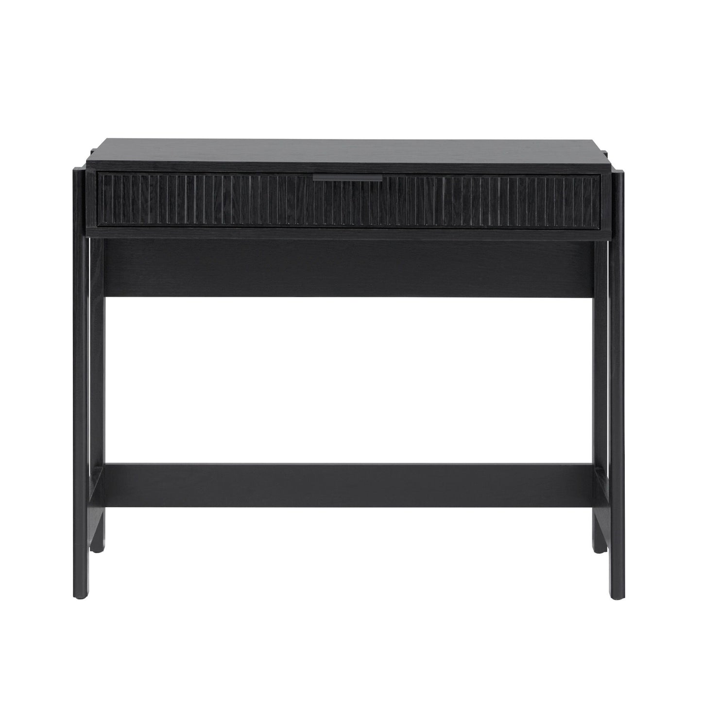 Transitional Reeded Writing Desk With Drawer Walker Edison
