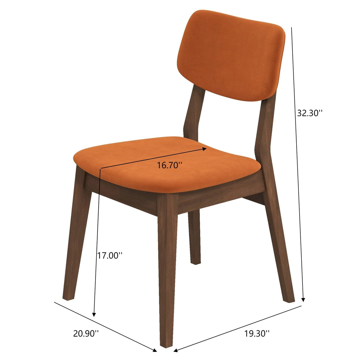 Carlos - Solid Back Side Chair (Set of 2) Ashcroft Furniture