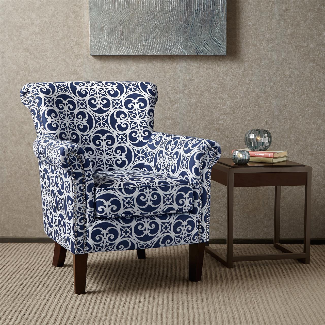 Brooke - Tight Back Club Chair - Navy Madison Park