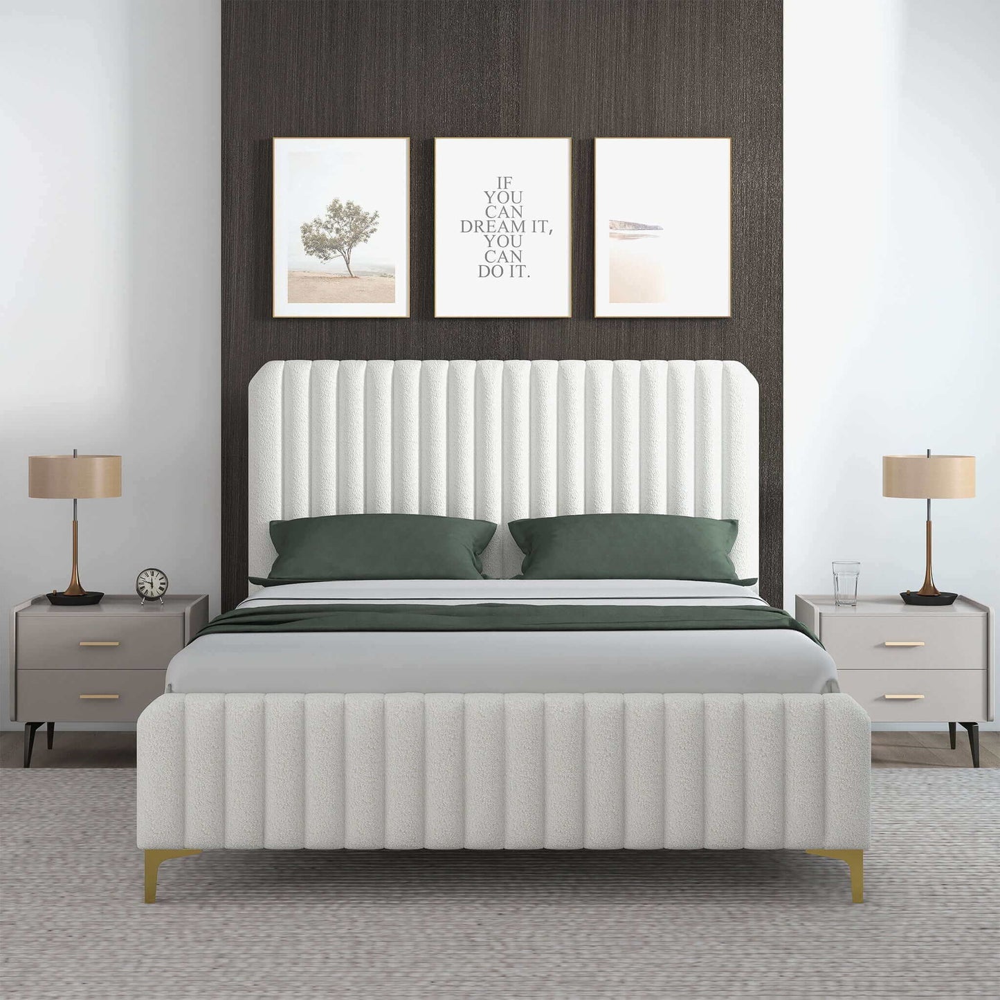 Valery - Upholstered Platform Bed Ashcroft Furniture