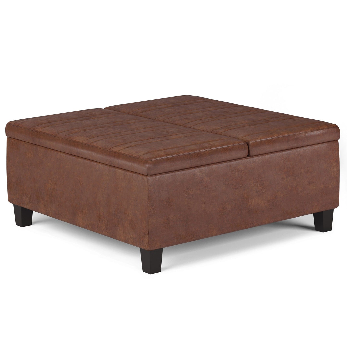 Ellis - Coffee Table Storage Ottoman Contemporary Design Simpli-Home