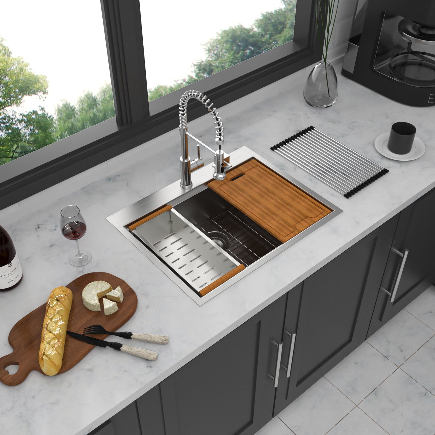 Drop In Kitchen Sink Stainless Steel 16 Gauge Daily Nest