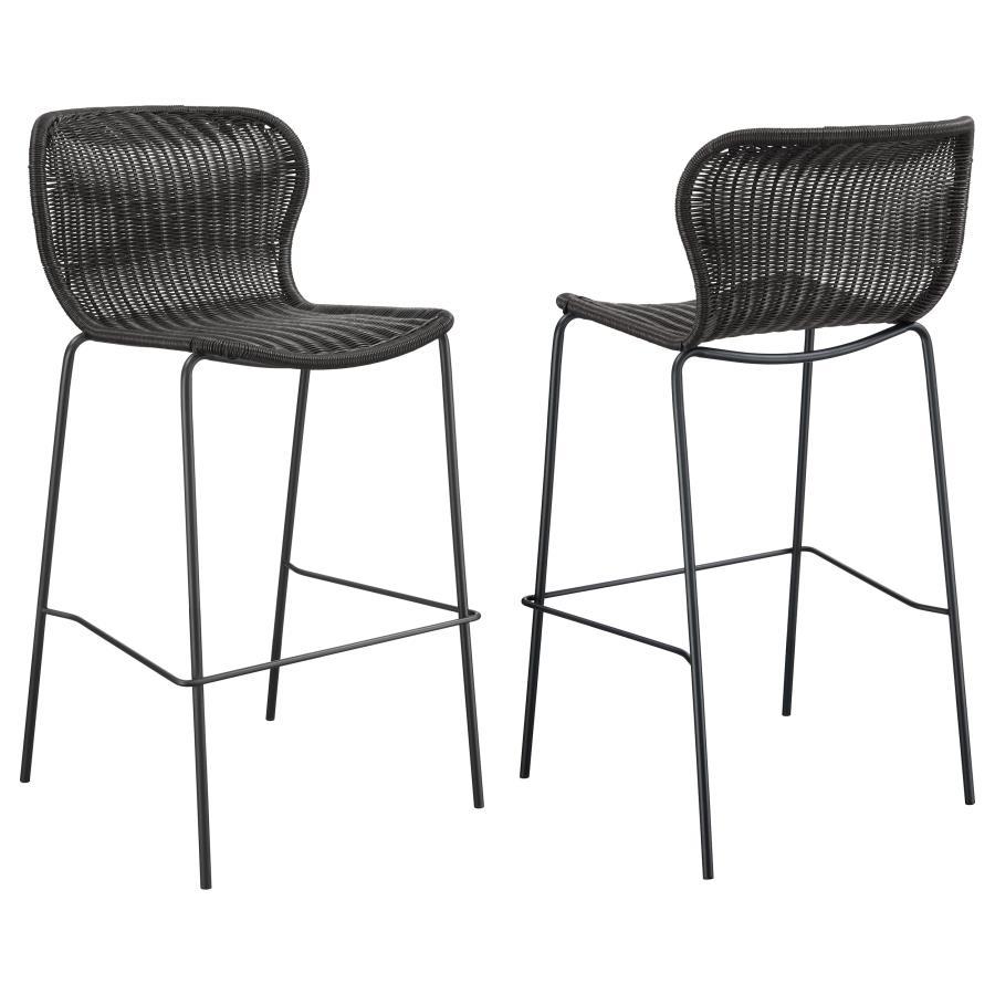 Mckinley - Faux Rattan Metal Chair (Set of 2) CoasterEssence
