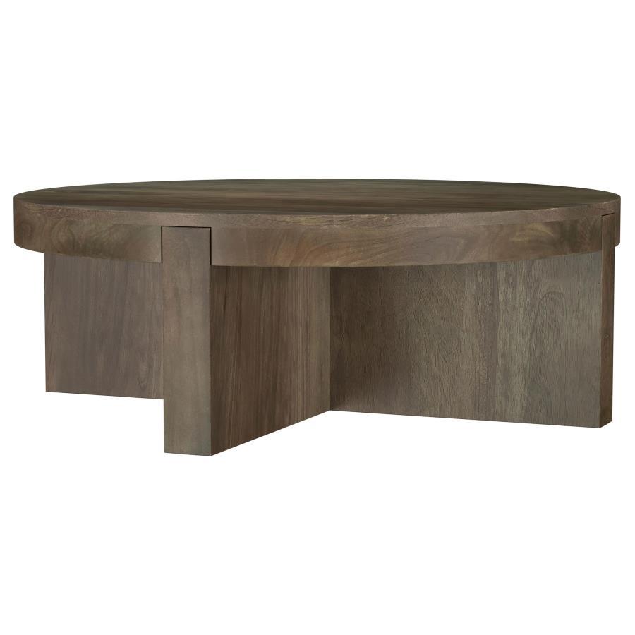 Kinkaid - Round Solid Mango Wood Table Coaster Fine Furniture