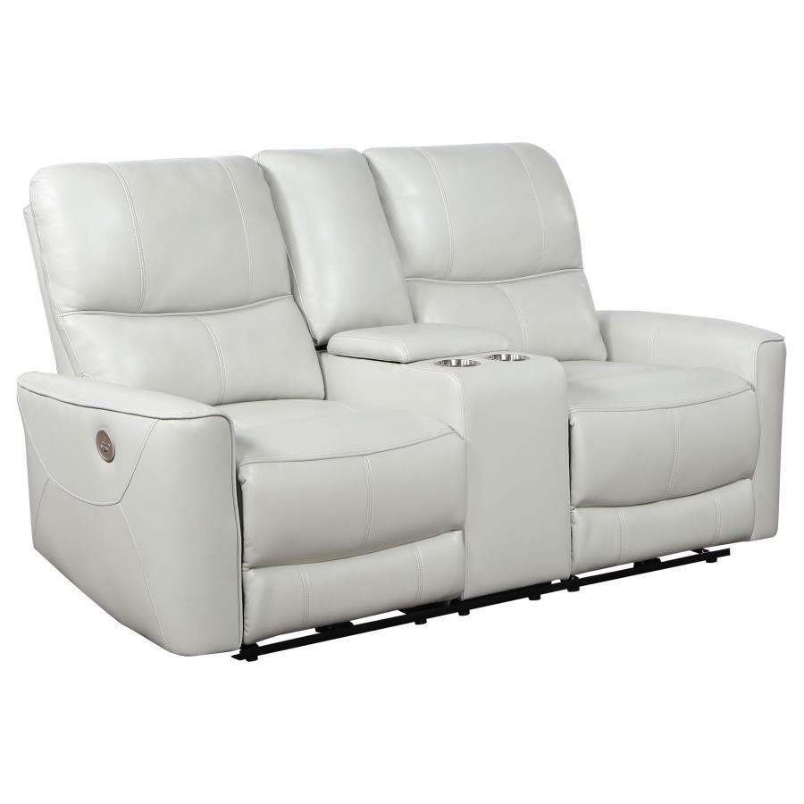 Greenfield - Upholstered Power Reclining Loveseat Coaster Fine Furniture