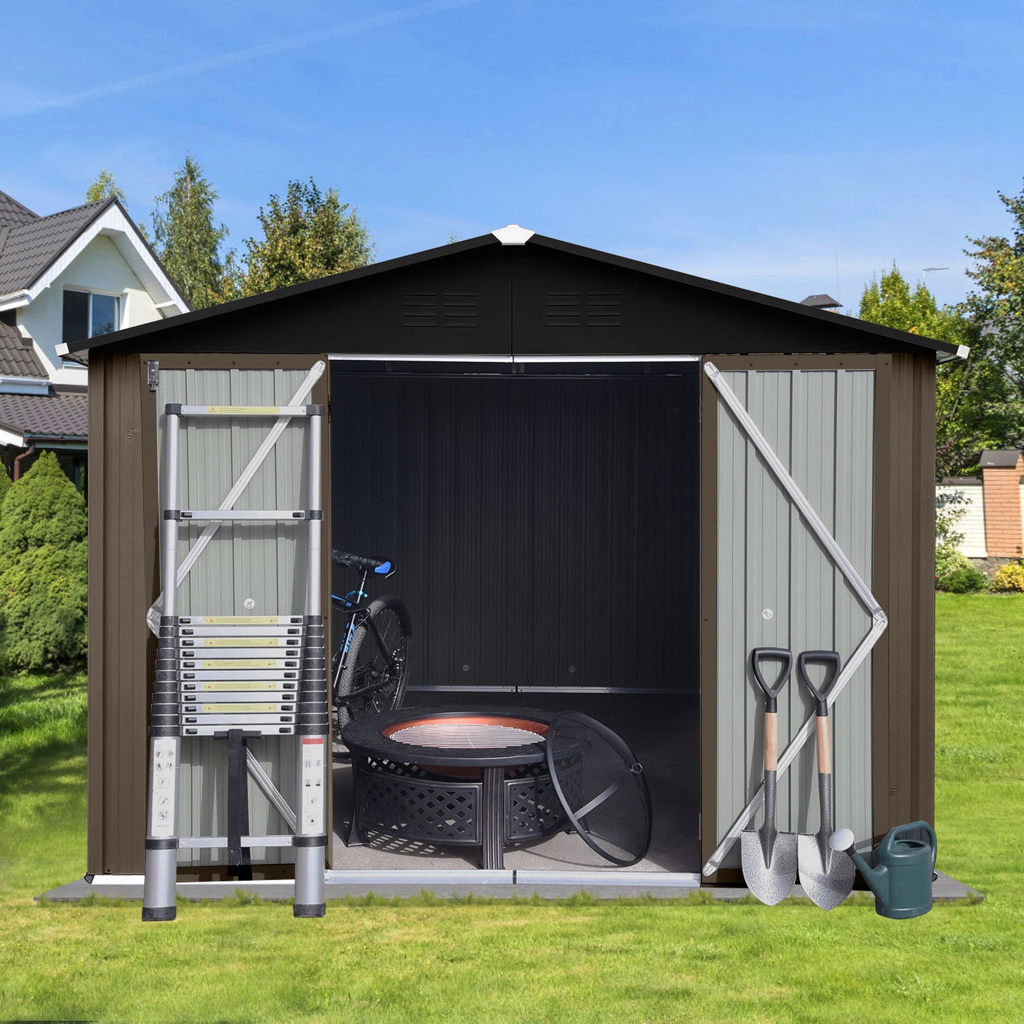 10' x 8' Garden Sheds Outdoor Storage Sheds Daily Nest