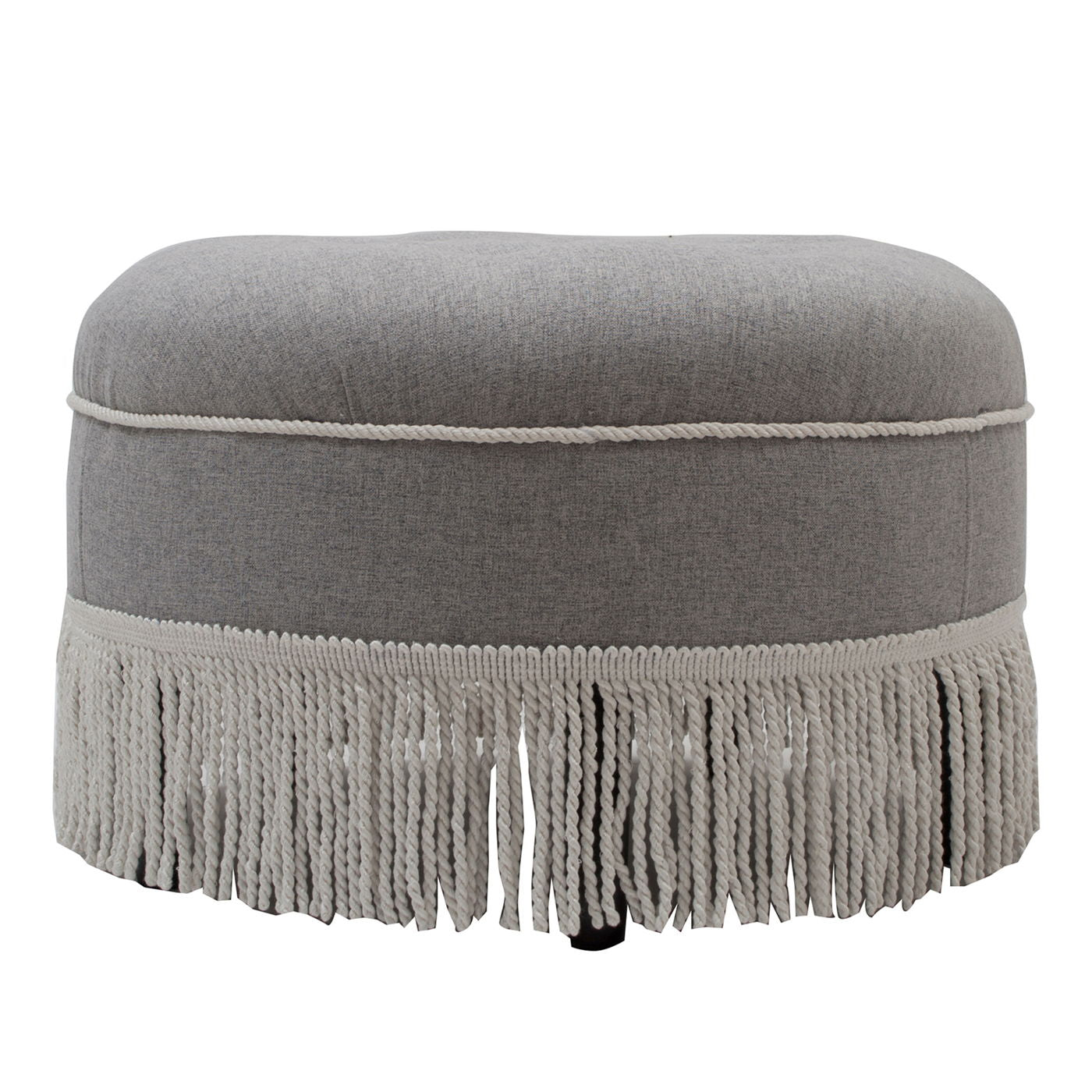 Yolanda - Round Upholstered Accent Ottoman Jennifer Taylor Home