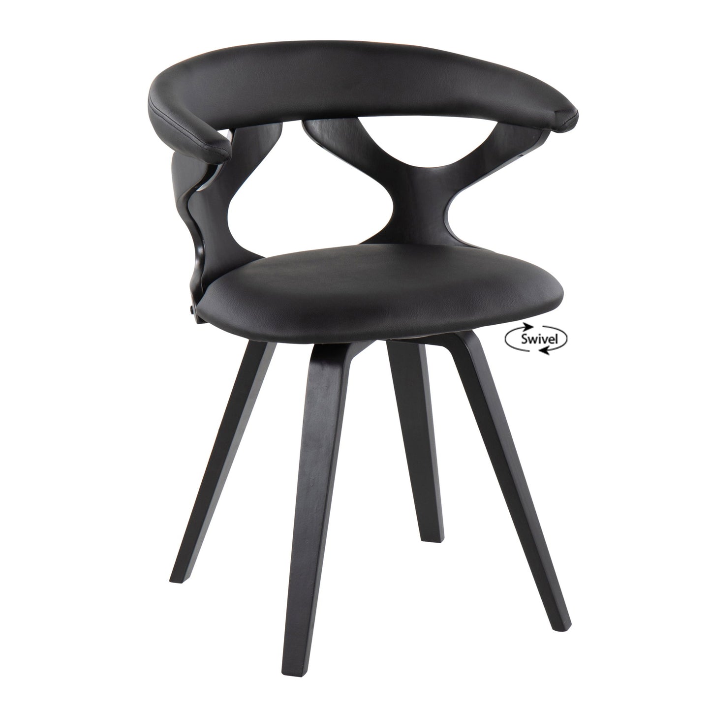 Gardenia - Mid-Century Modern Dining Chair With Swivel Lumi Source