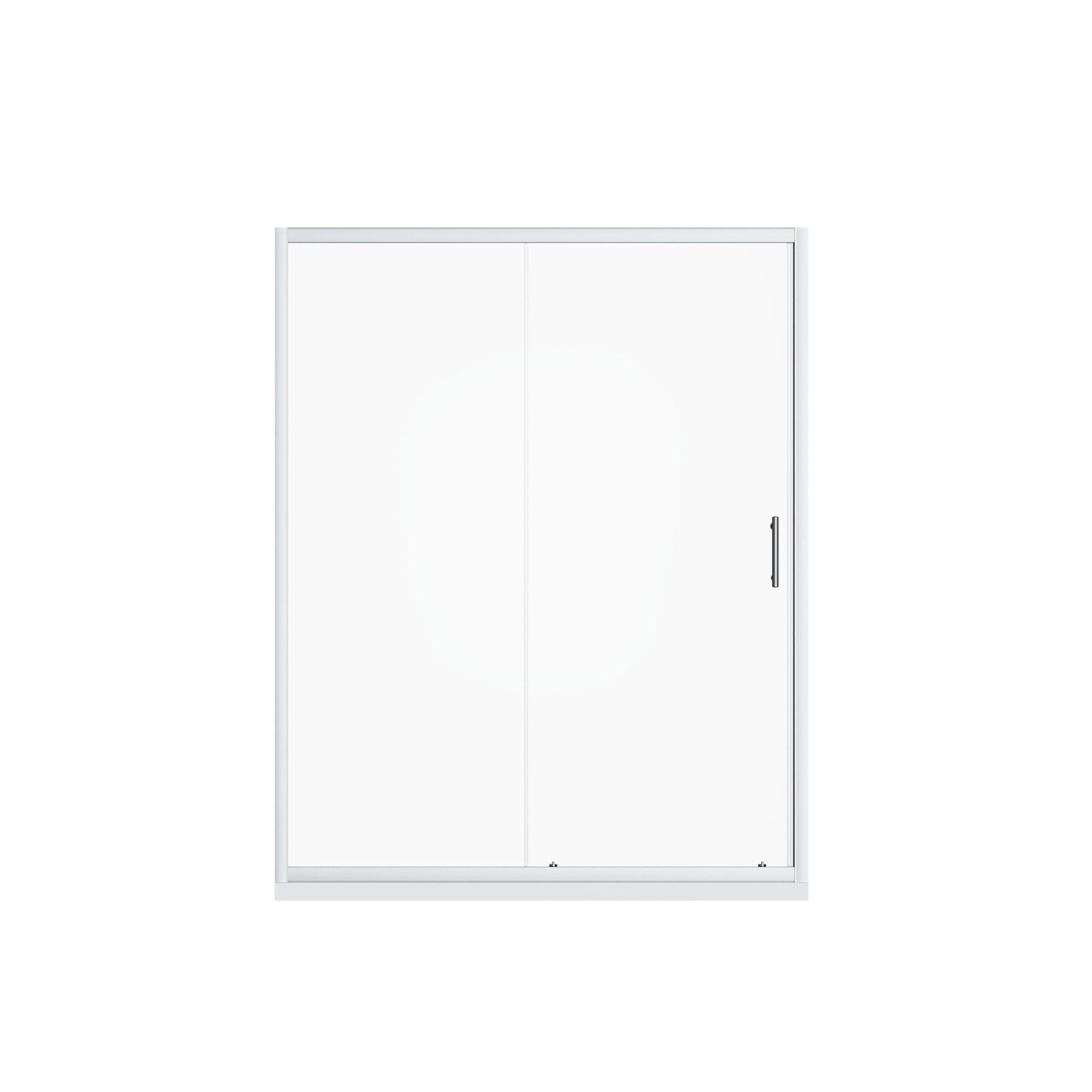 Pivot Shower Door With Handle, 1 / 4" Thick - Chrome Daily Nest