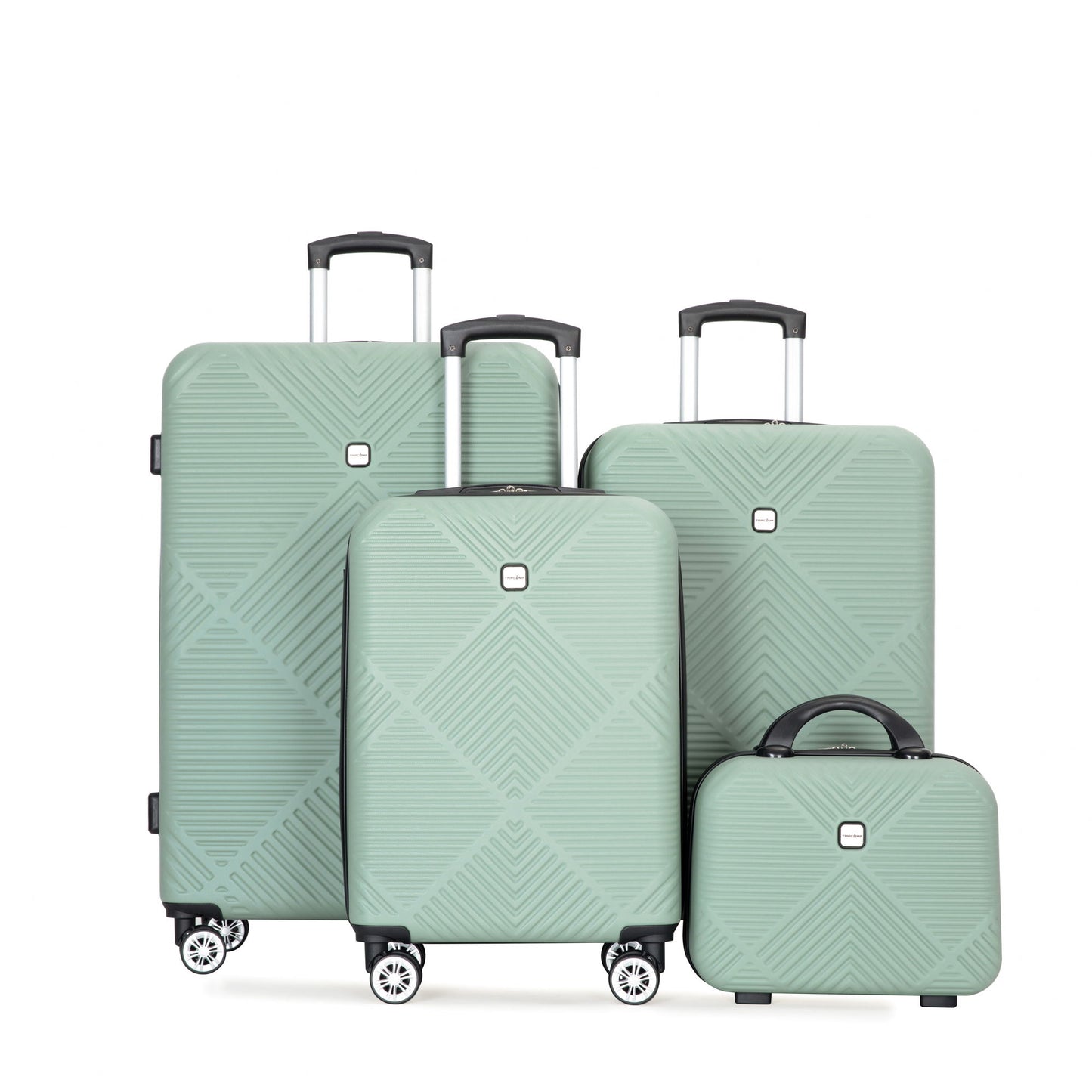 4 Piece Lightweight Suitcase, Makeup Box, Aircraft Wheels Daily Nest