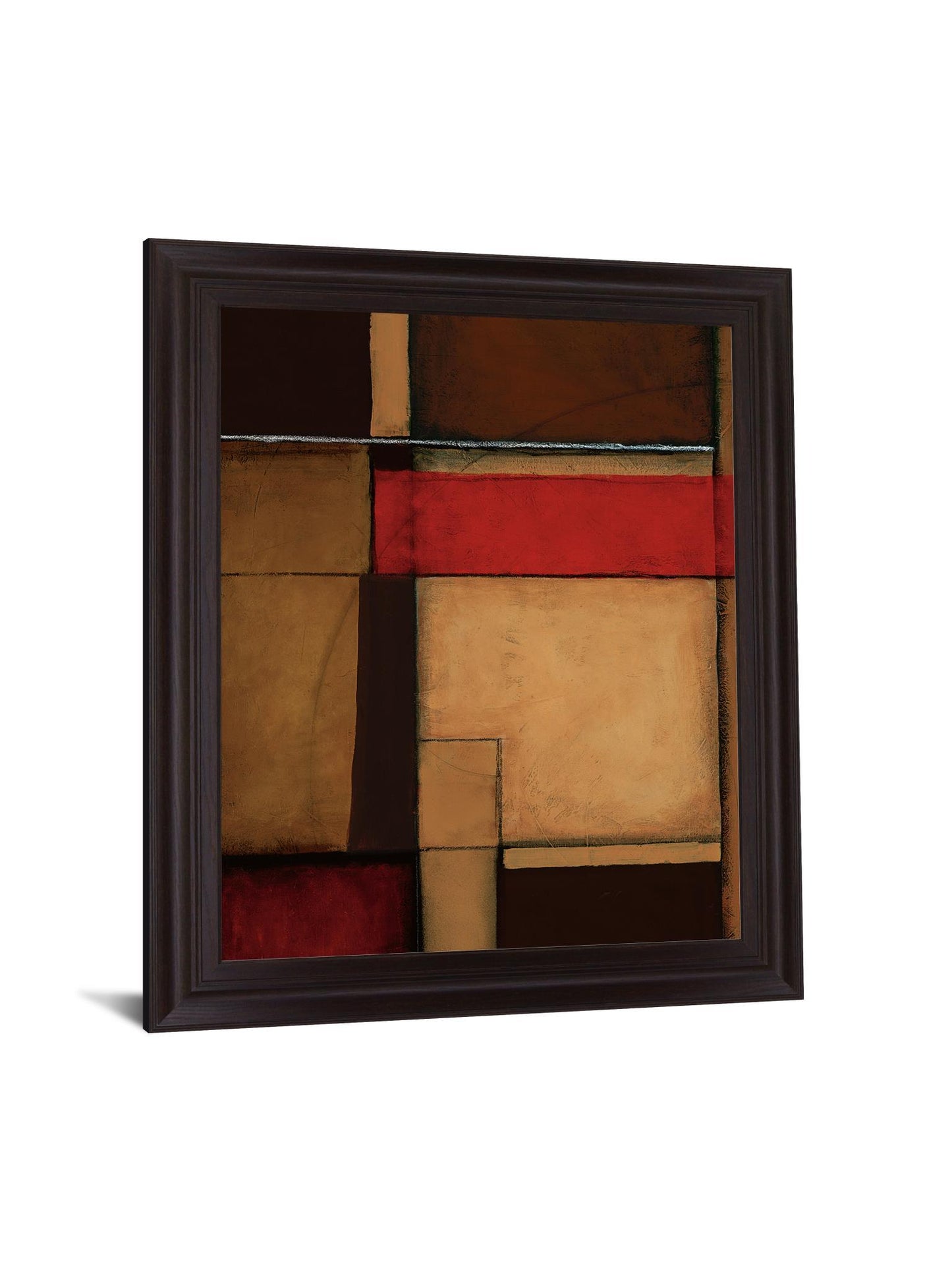 Crimson Modular - 28" x 34" Framed Wall Art Classy Art