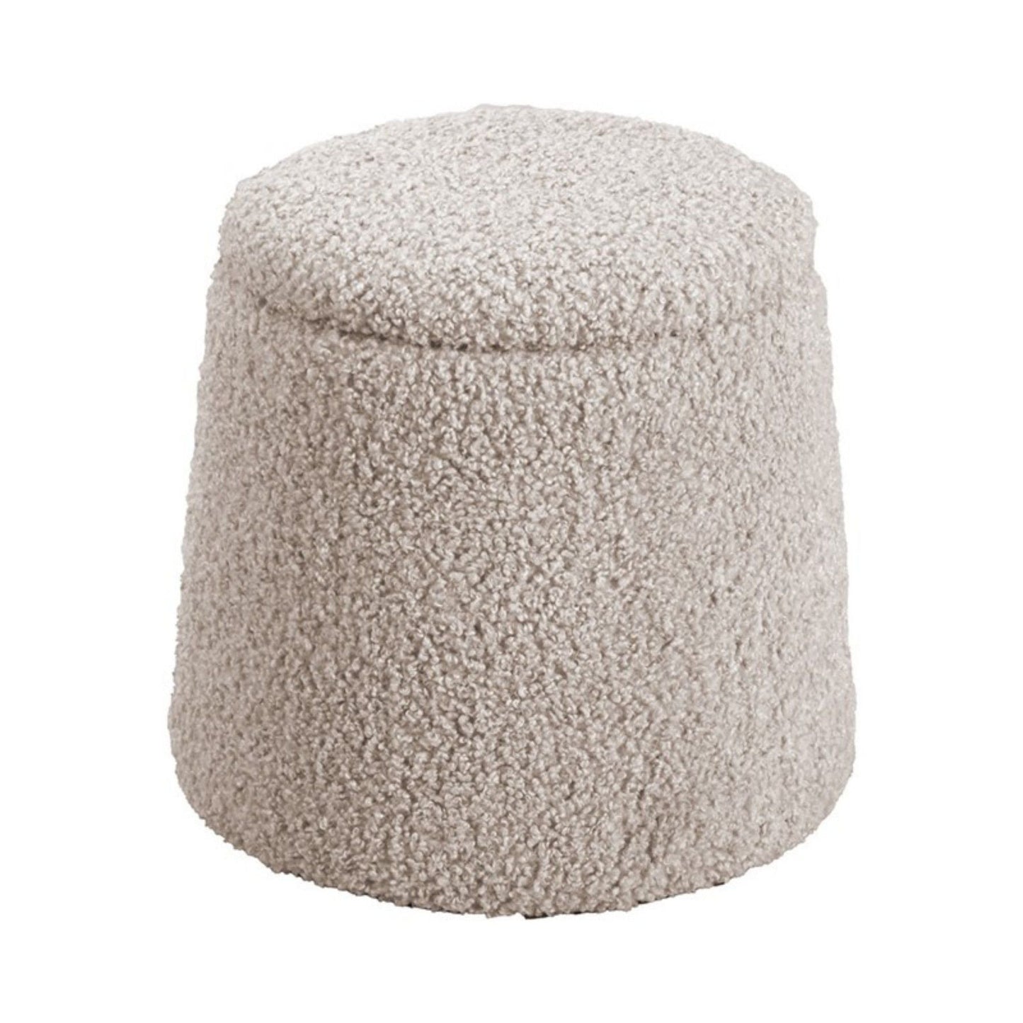 Elegant Round Storage Ottoman Upholstered JLA
