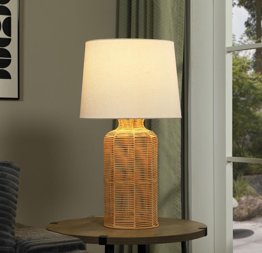 Nairobi - Empire Shade Handwoven Rattan Table Lamp - Natural Coaster Fine Furniture