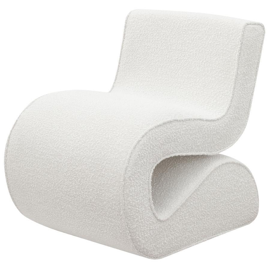 Ronea - Boucle Upholstered Armless Curved Chair Coaster Fine Furniture
