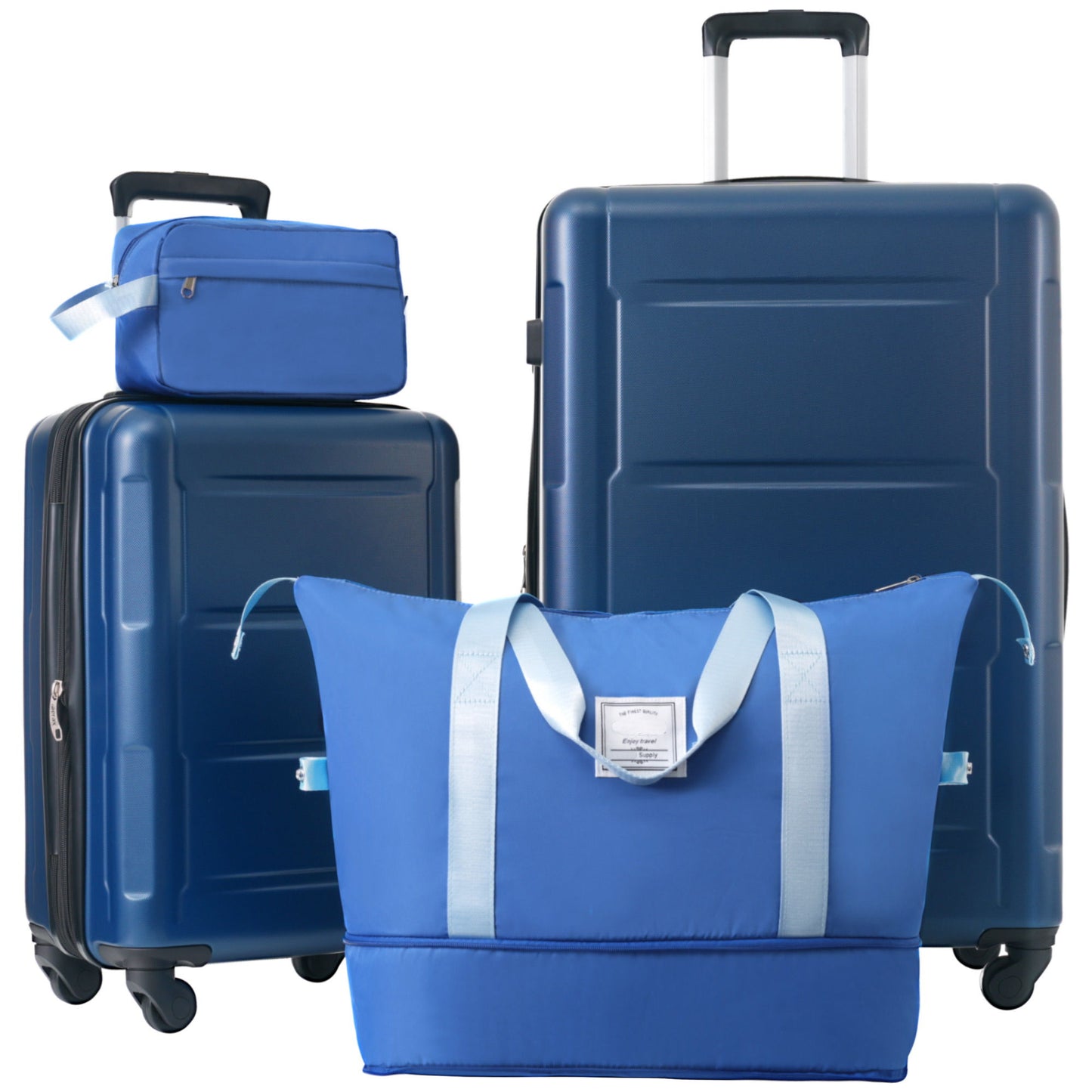 2 Piece Luggage Set With Bags Expanable Spinner Wheels ABS Lightweight Suitcase With Tsa Lock 20" / 28" Daily Nest