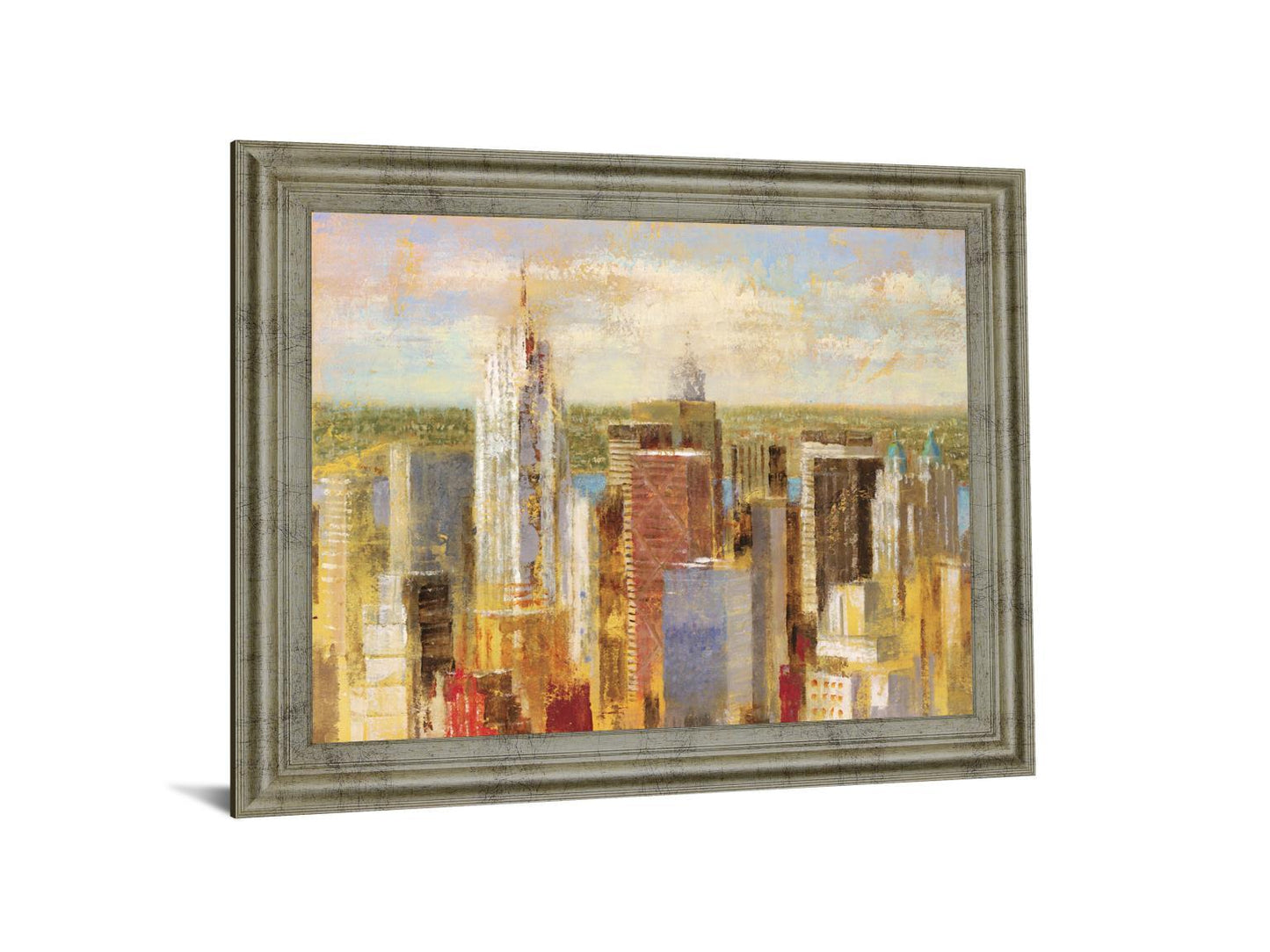Sunlit Skyline - 28" x 34" Framed Wall Art Classy Art