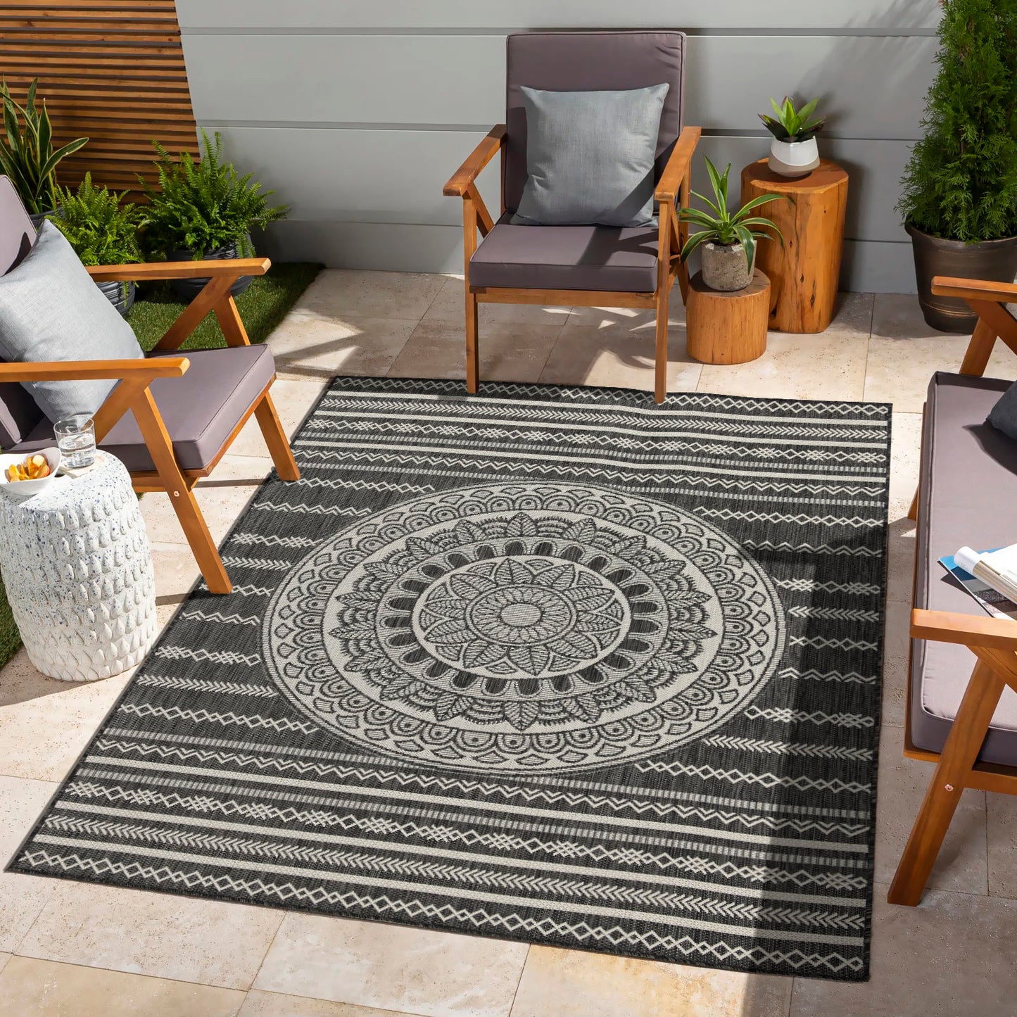 Sunshine - Indoor / Outdoor Area Rug - Polypropylene Icona Home Decor