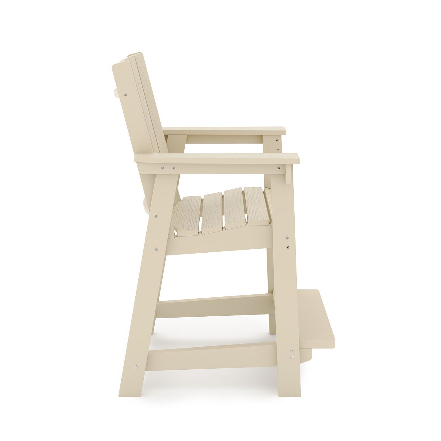 Modern Counter Chair Sleek HDPE Poly Lumber For Dining, Patio, And Garden Comfort Home Essentials