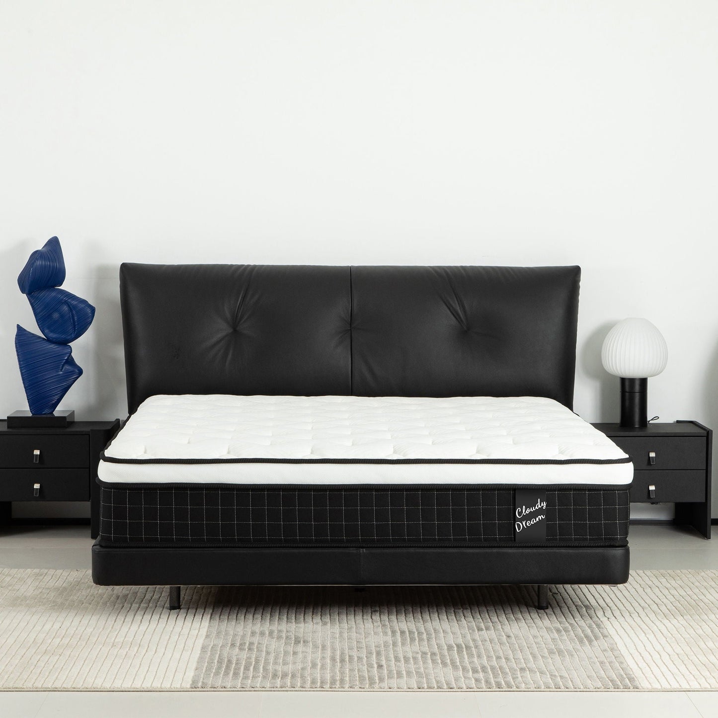 12" Hybrid Mattress With Individual Pocket Spring, Comortable Memory Foam Home Essentials