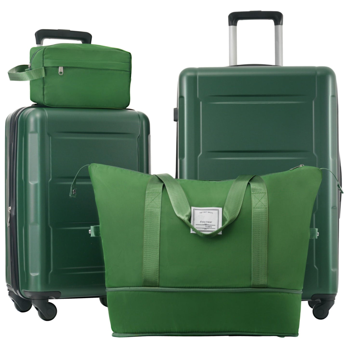 2 Piece Luggage Set With Bags Expanable Spinner Wheels ABS Lightweight Suitcase With Tsa Lock 20" / 24" Daily Nest