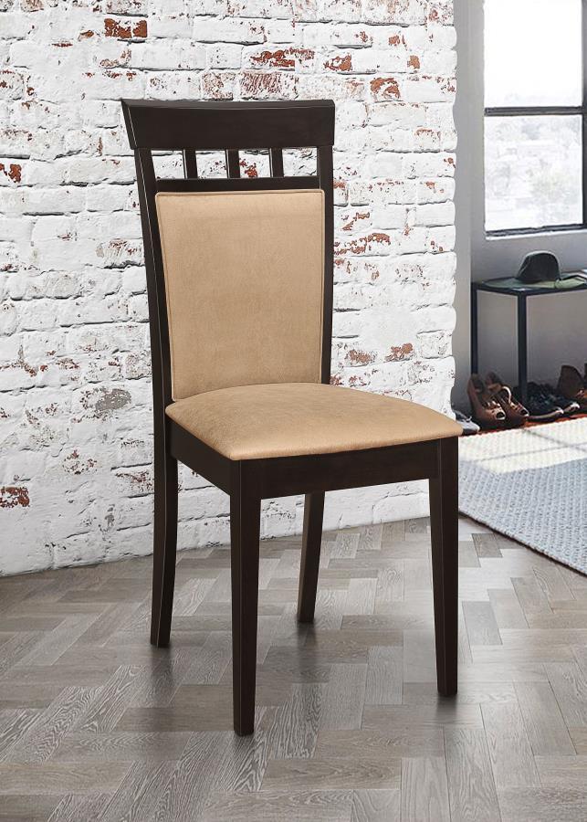 Gabriel - Closed Back Side Chairs (Set of 2) - Cappuccino CoasterEveryday