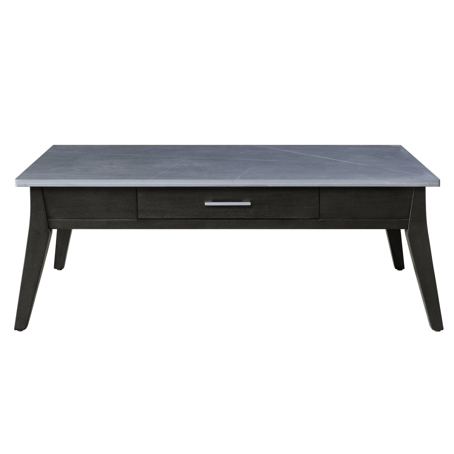 Zemocryss - Sintered Stone Top Coffee Table - Dark Brown / Gray Acme