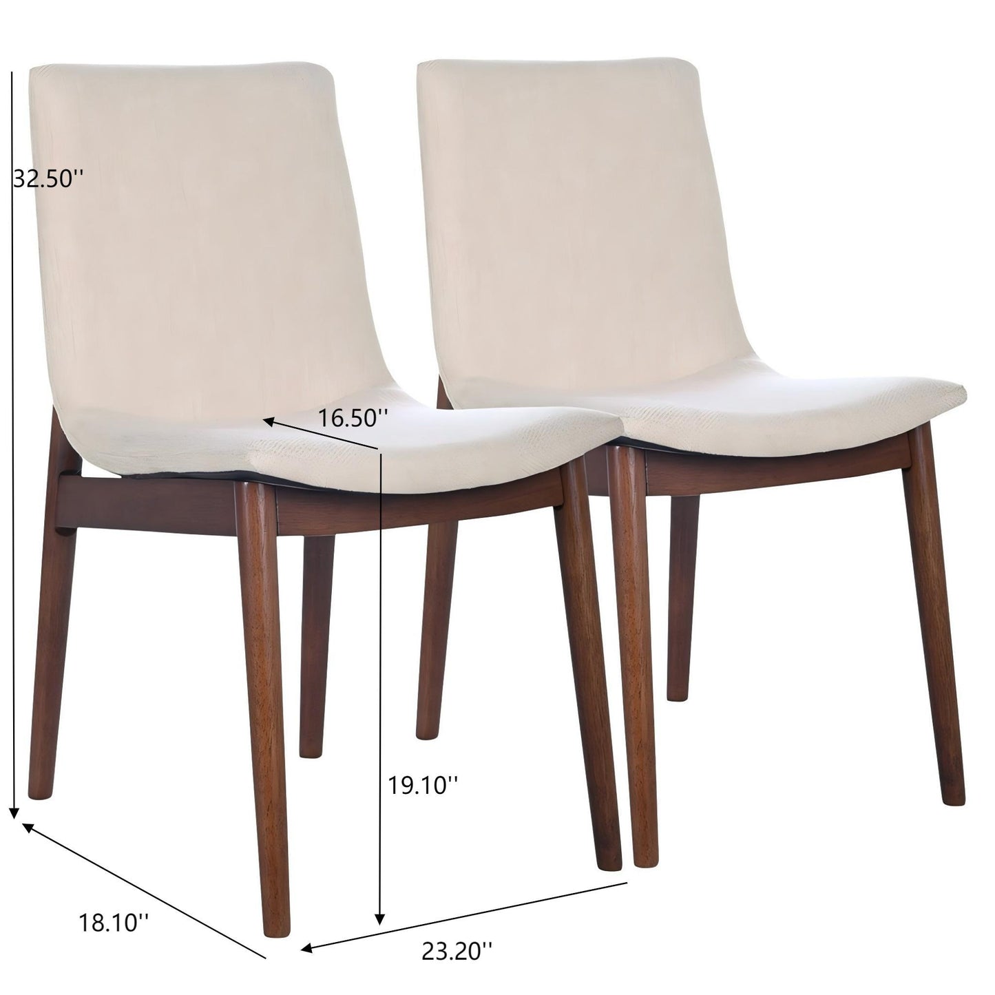 Ravel - Dining Chair (Set of 2) - Beige Ashcroft Furniture