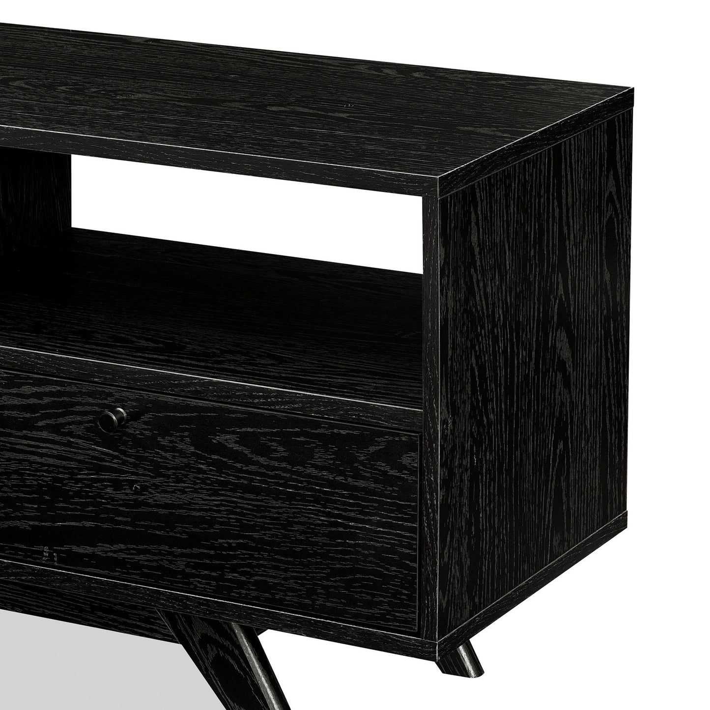 Modern Scandi 3 Door Low Profile TV Stand For TVs Up To 80" Walker Edison