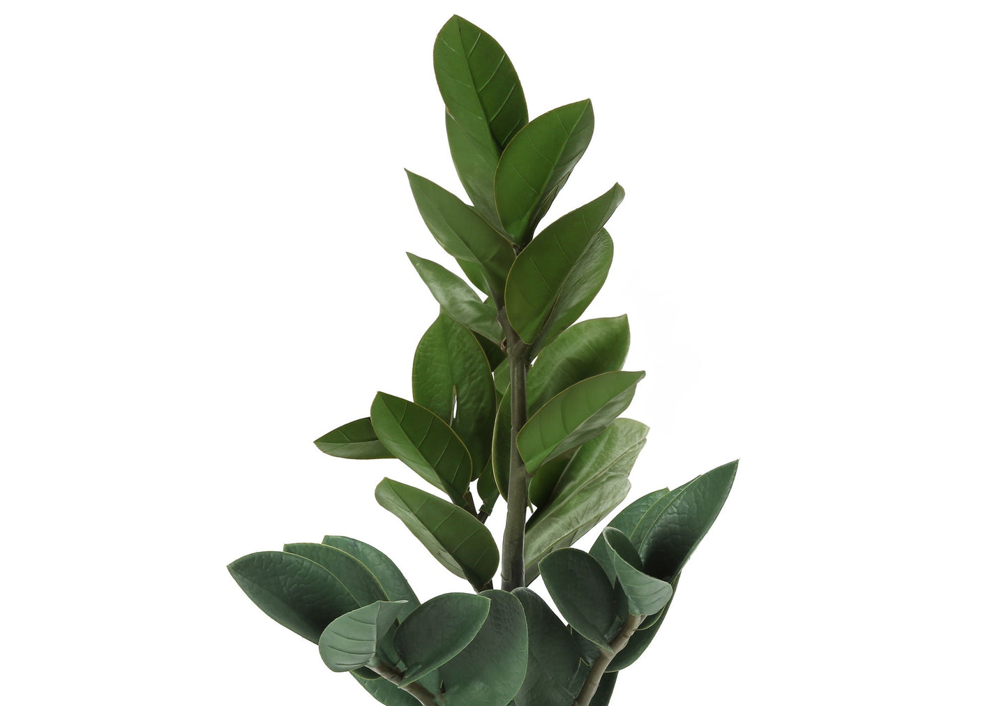 20" Tall, Artificial Plant, Zz, Indoor, Faux, Fake, Table, Greenery, Potted, Real Touch, Decorative - Green / Gray 8th Street
