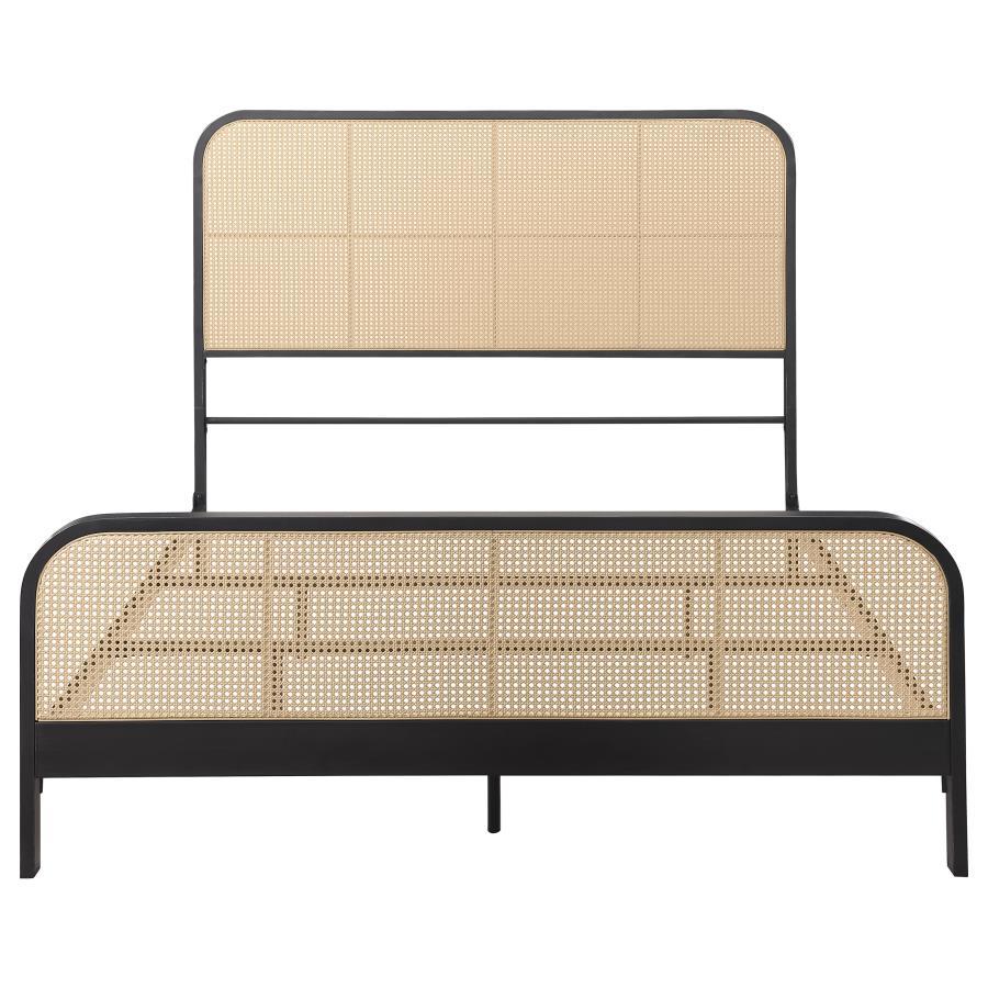 Lanewood - Open Cane Rattan Metal Bed Coaster Fine Furniture