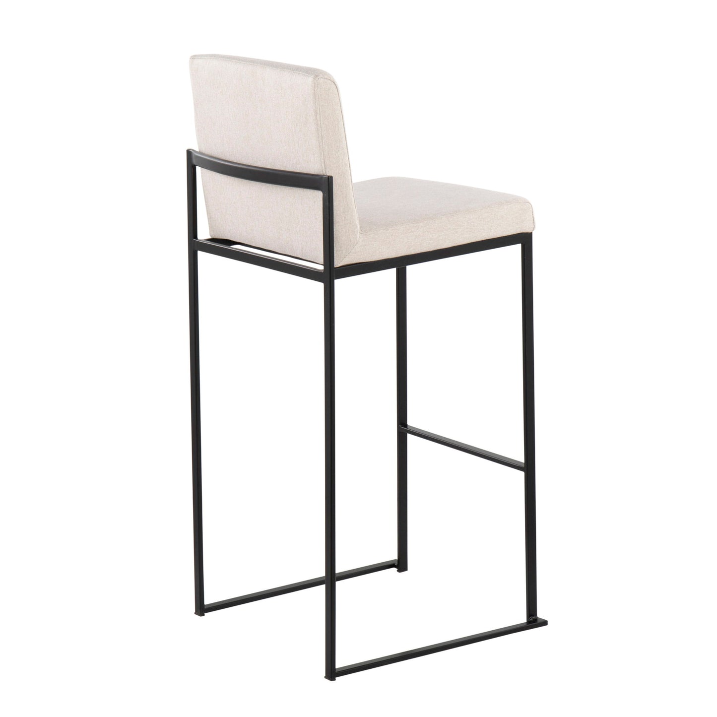 Fuji - Contemporary High Back Barstool Elegant Design Lumi Source