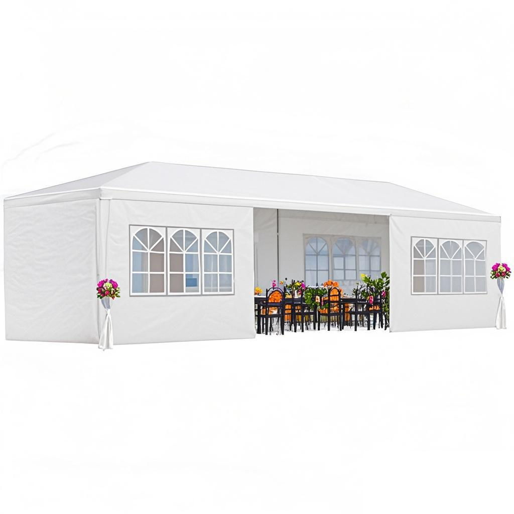 10X20' Outdoor Garden Gazebo Wedding Party Tent Canopy Marquee With Removable Sidewalls Home Essentials