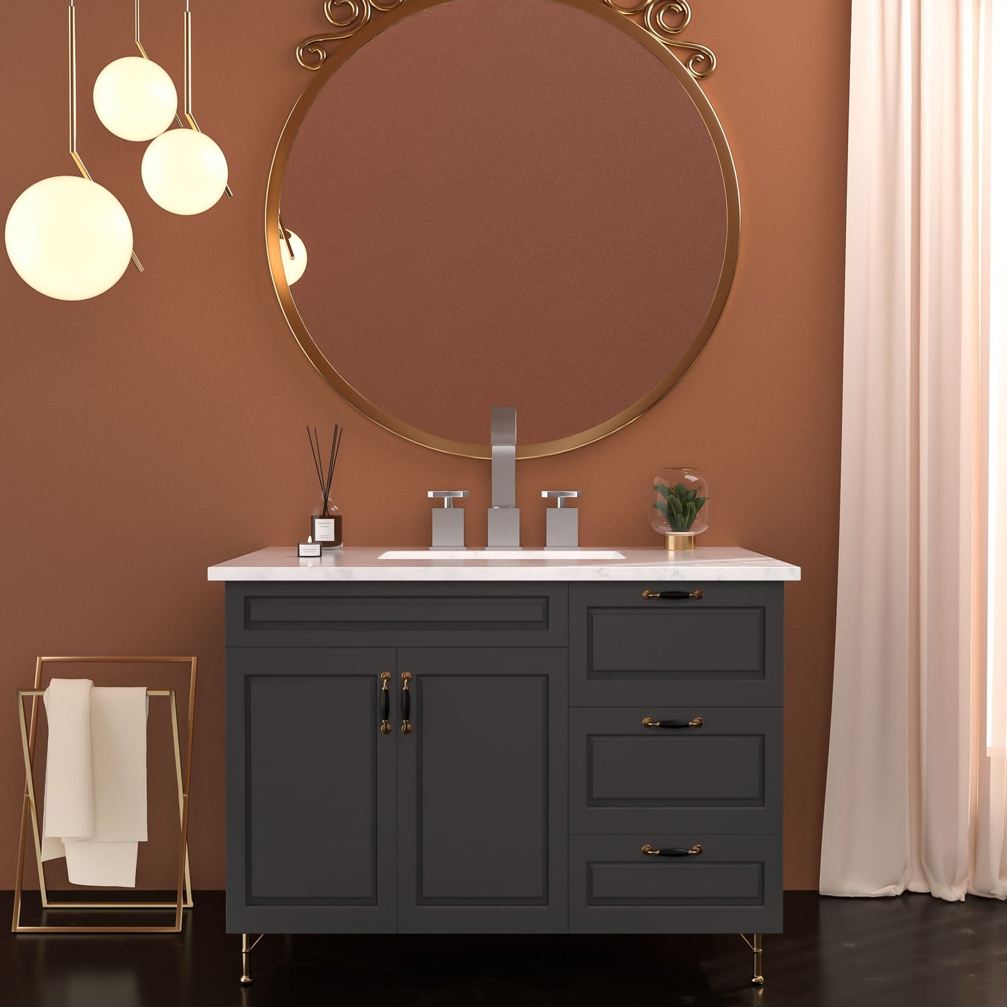 2 Handle Widespread Bathroom Faucet With Pop Up Drain And 2 Water Supply Lines - Brushed Nickel Daily Nest