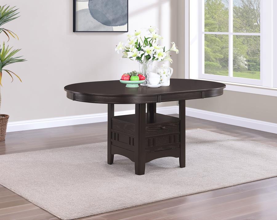 Lavon - Oval Extension Leaf Dining Table CoasterEveryday