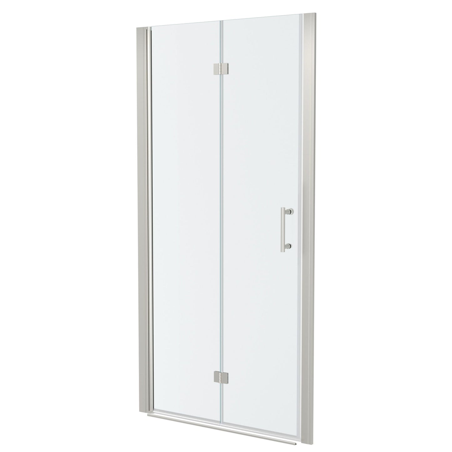 Fold Frameless Shower Door With Tempered Glass Daily Nest