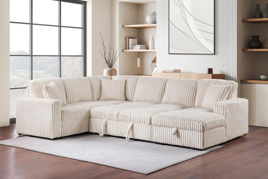 Devonshire - Sleeper Sectional Sofa Storage Chaise Coaster Fine Furniture
