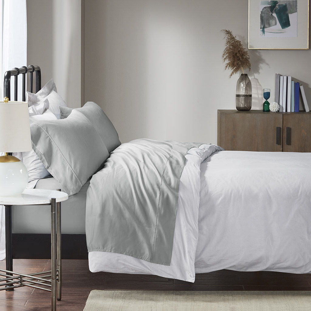 King Sheet Set Cotton - Gray Madison Park