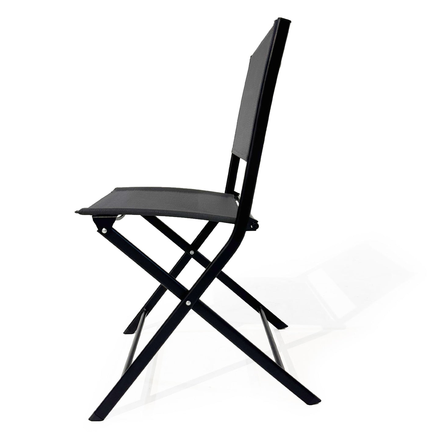 3 Piece Patio Bistro Set, Patio Set Of Foldable Patio Table And Chairs, Outdoor Patio Furniture Sets - Black Home Essentials