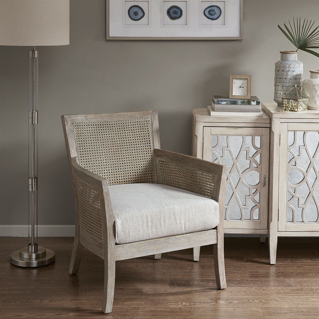 Diedra - Accent Chair - Cream / Reclaimed Natural Madison Park